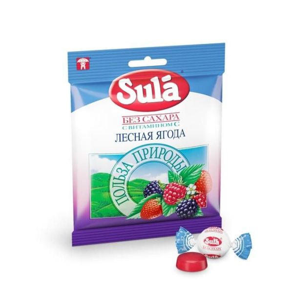 Изображение товара Леденцы Sula без сахара Лесная Ягода 60г Леденцы Sula без сахара Лесная Ягода 60г фотография