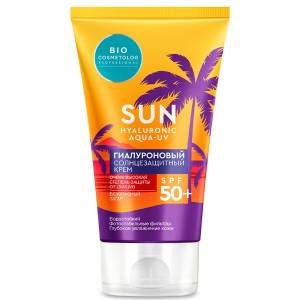 БиоКосметолог Гиалуроновый солнцезащитный крем SPF 50+ 150мл